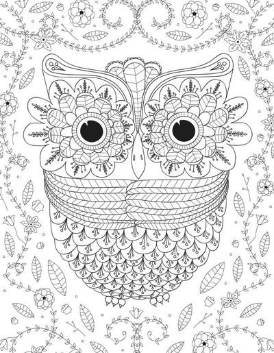 Big Coloring Pages For Adults
 Big Eyed Owl Adult Coloring Page