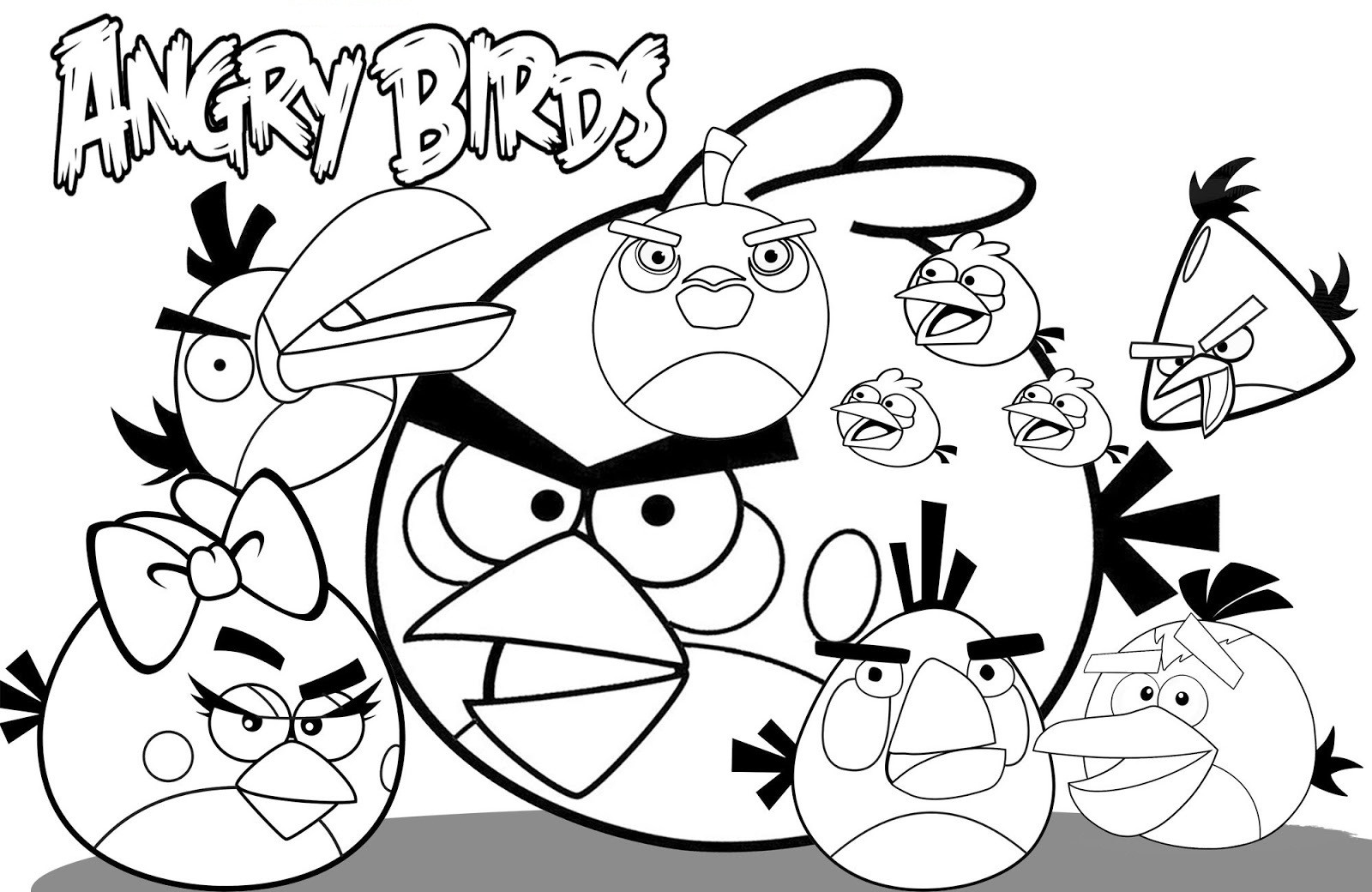 Bird Coloring Book
 Free Printable Angry Bird Coloring Pages For Kids