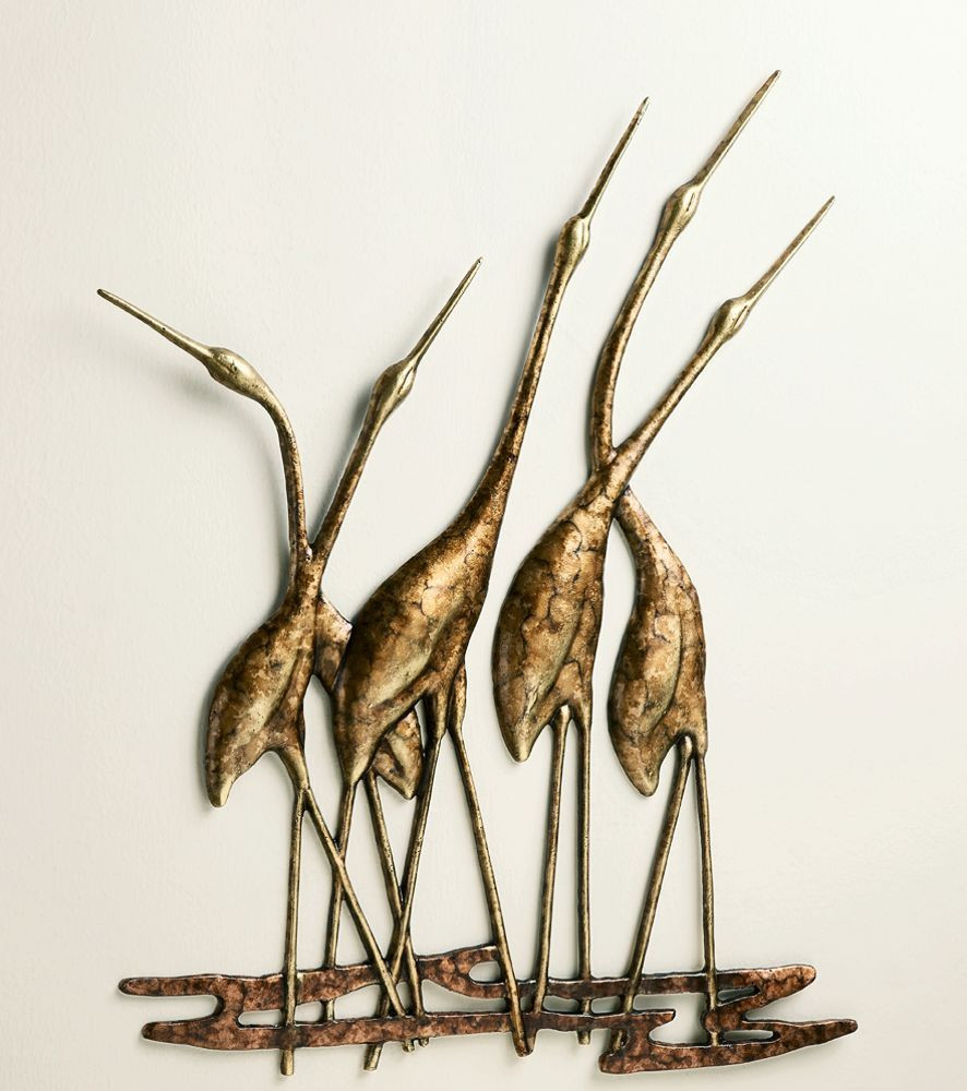 Best ideas about Bird Wall Art
. Save or Pin Crane Quintet Wall Art Sculpture Metal Heron Bird Gold Now.