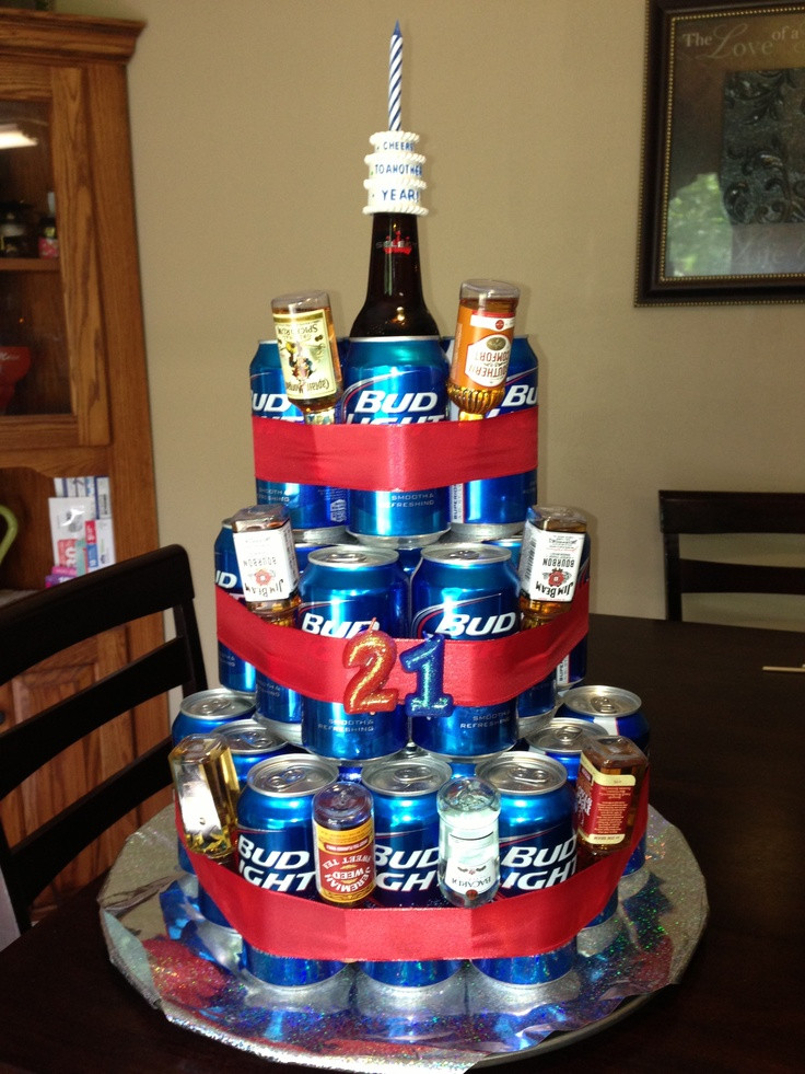 Best ideas about Birthday Beer Cake
. Save or Pin 21st Birthday Beer Cake definitely making one of these Now.