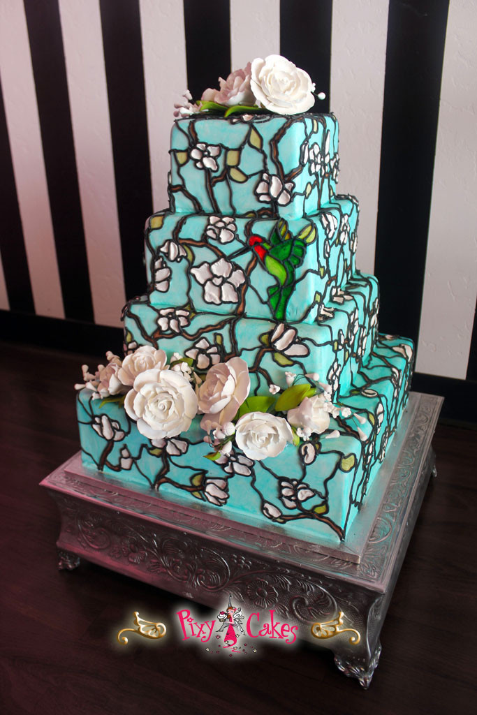 Birthday Cake Bakery
 Stained Glass Wedding Cake – Pixy Cakes