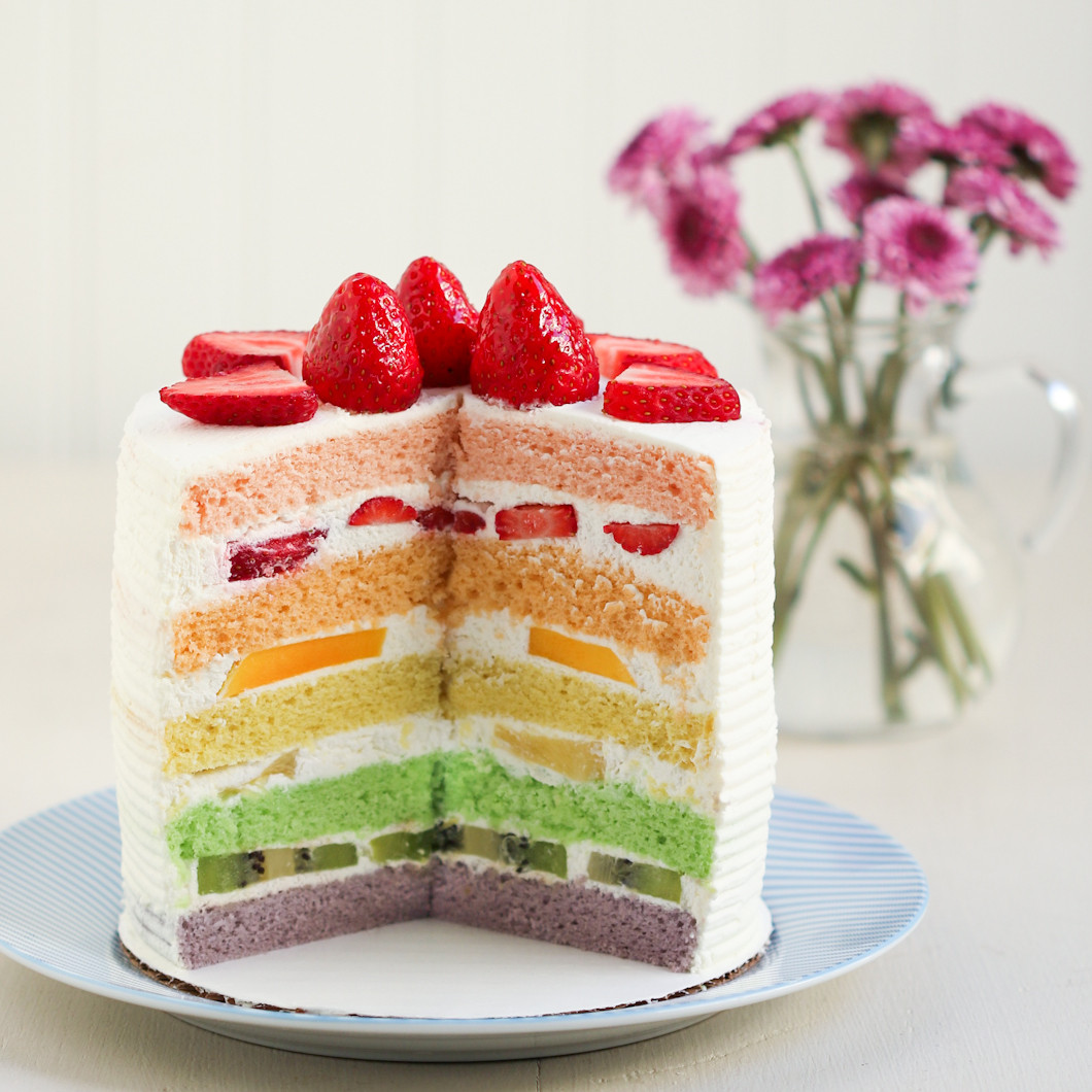 Birthday Cake Bakery
 Thirsty For Tea Chinese Bakery Rainbow Cake