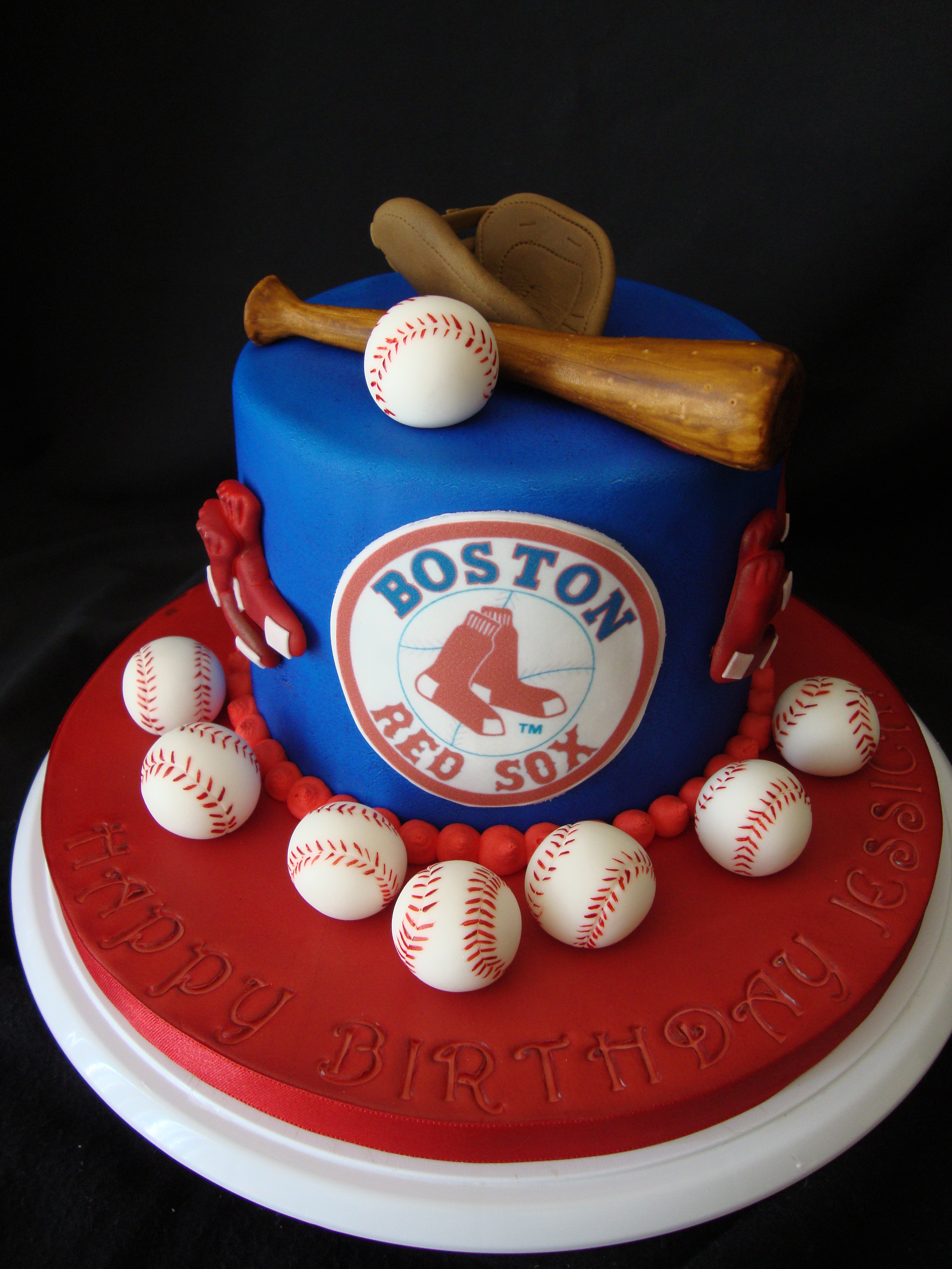 Birthday Cake Boston
 Boston Red Sox Birthday Cake