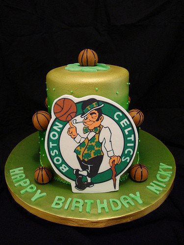 Birthday Cake Boston
 Boston Celtics birthday cake Laura Varela