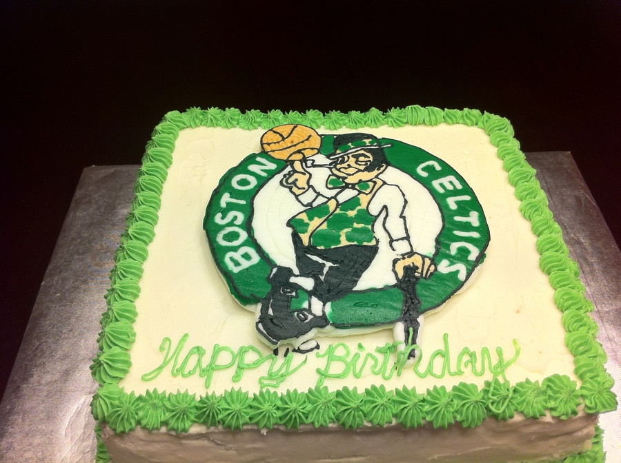 Birthday Cake Boston
 Boston Celtics Birthday Cake CakeCentral