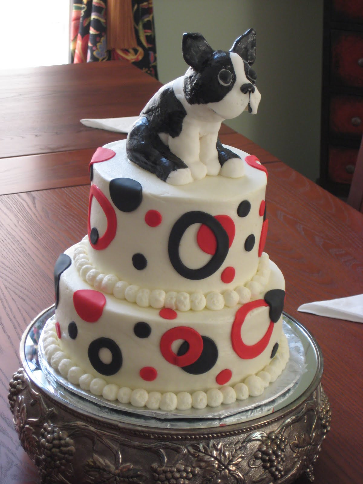 Birthday Cake Boston
 f THe lOvE oF CakE Brothers Boston Terrier Birthday Cake