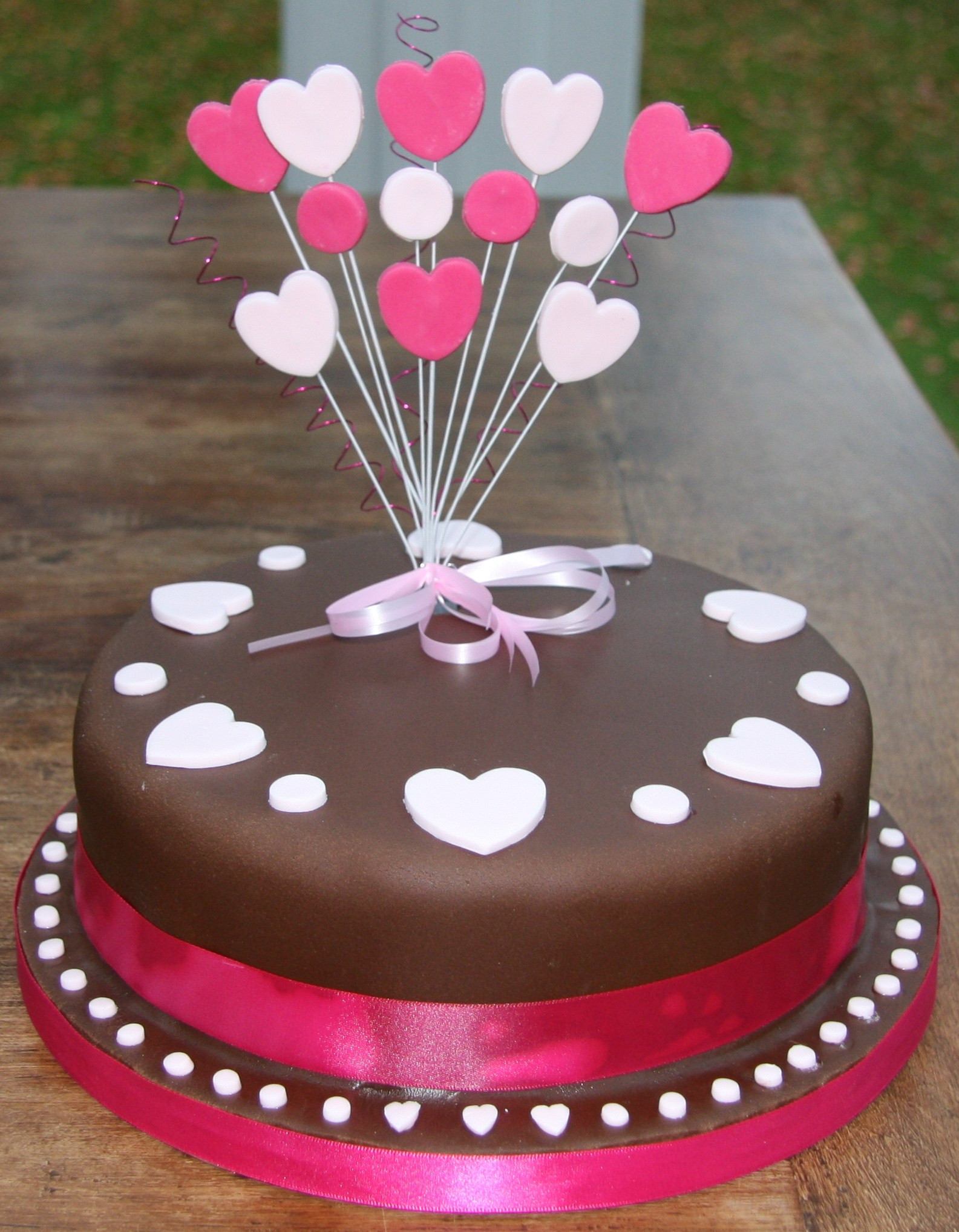 Best ideas about Birthday Cake Designs
. Save or Pin Chocolate Birthday Cake with Hearts – lovinghomemade Now.