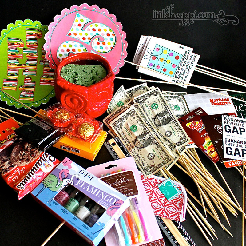 Birthday Gift Basket Ideas For Her
 Birthday Gift Basket Idea with Free Printables inkhappi