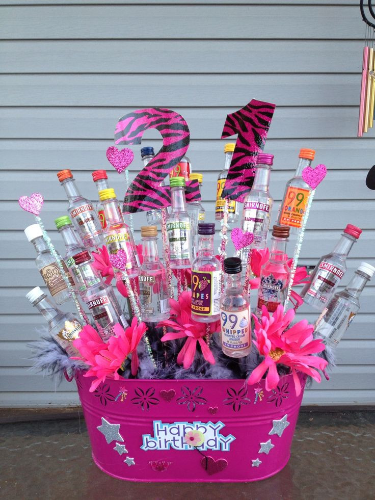 Birthday Gift Basket Ideas
 86 best images about 21st birthday ideas on Pinterest