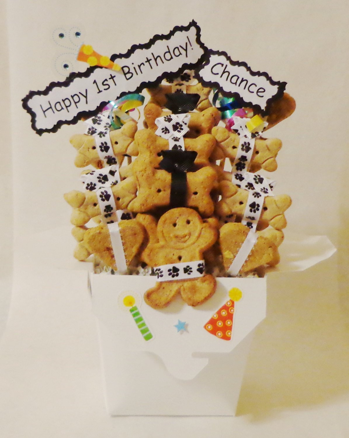 Birthday Gifts For Dogs
 Dog birthday treat t basket dog biscuits dog t