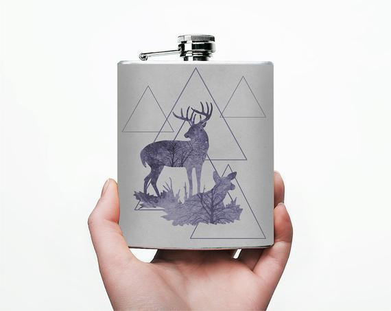 Birthday Gifts For Hunters
 Hunting Gifts For Men Deer flask Gifts for men by Fantasticum