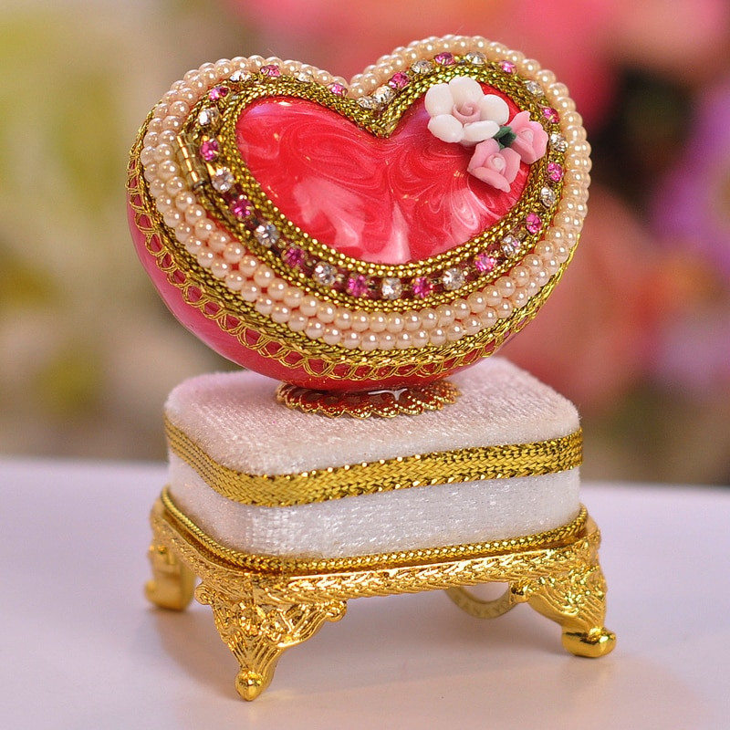 Best ideas about Birthday Gifts For Me
. Save or Pin Egg carving cutout small heart jewelry music box ring Now.