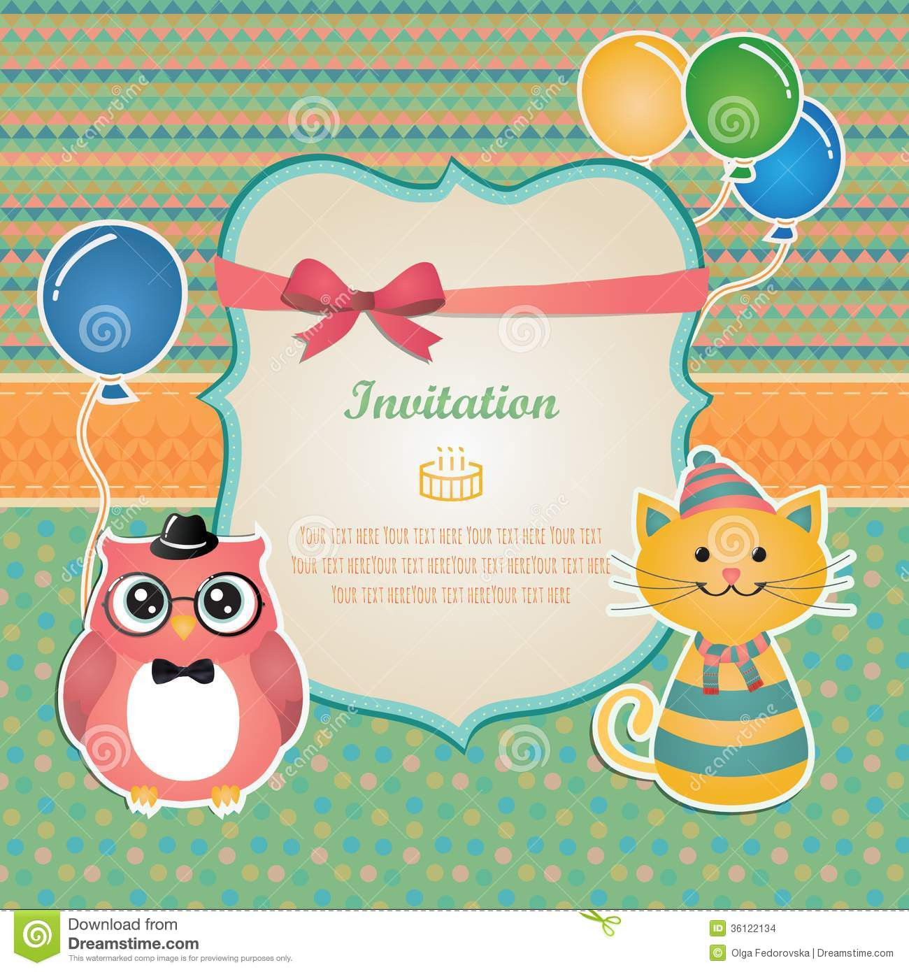 Best ideas about Birthday Party Card
. Save or Pin Birthday Party Invitation Card Design Stock Vector Now.