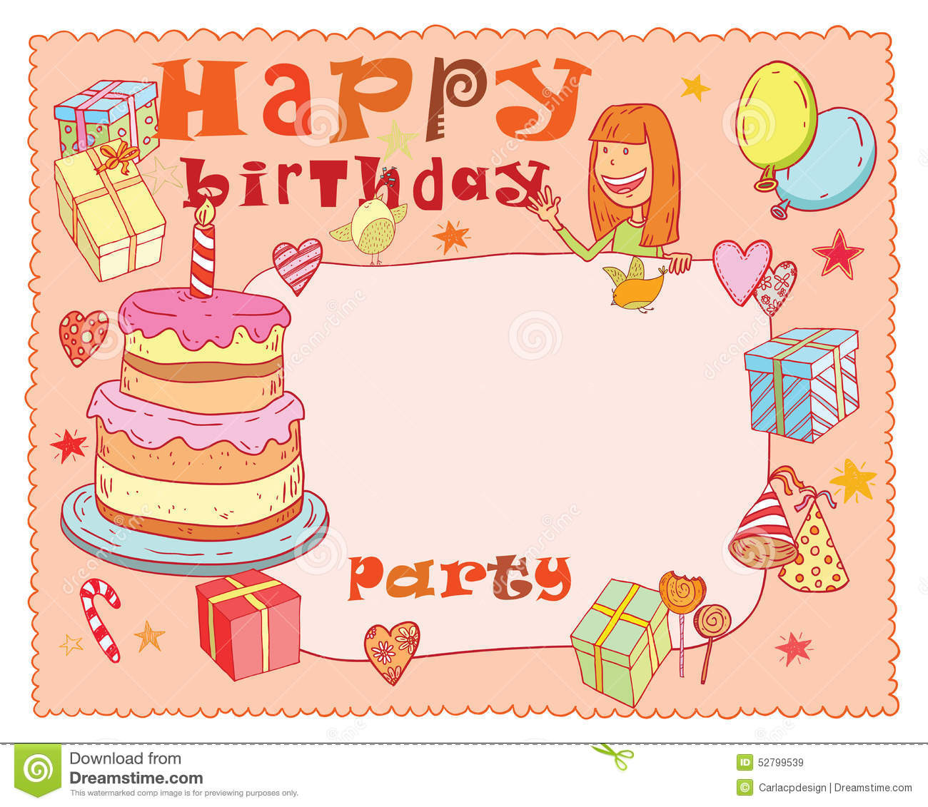 Best ideas about Birthday Party Card
. Save or Pin Birthday Party Design Card Vector Illustration Stock Now.