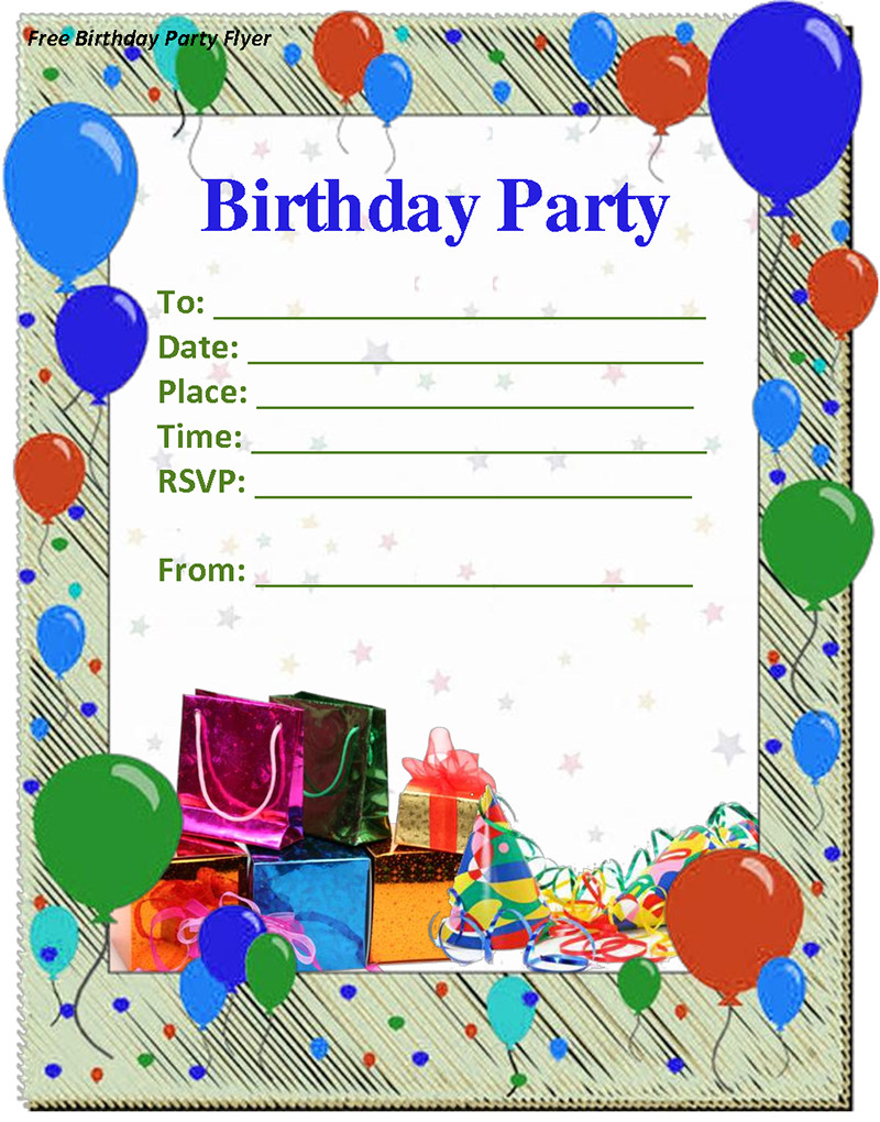 Best ideas about Birthday Party Invitations Free
. Save or Pin 9 Birthday Party Invitation Templates Free Word Designs Now.