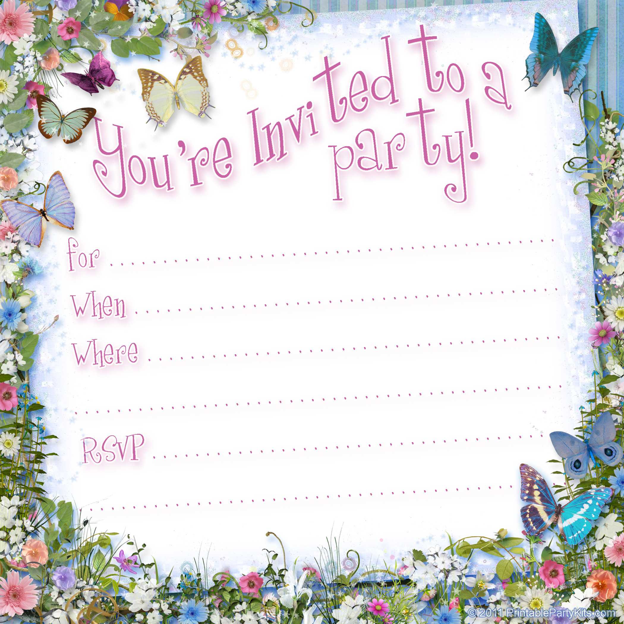 Best ideas about Birthday Party Invitations Free
. Save or Pin Free Printable Girls Birthday Invitations – FREE Printable Now.