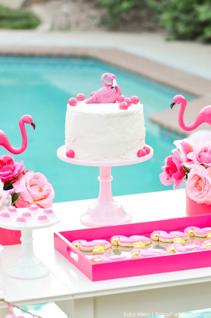 Birthday Party Supplies
 Kara s Party Ideas Flamingo Pool Art Summer Birthday