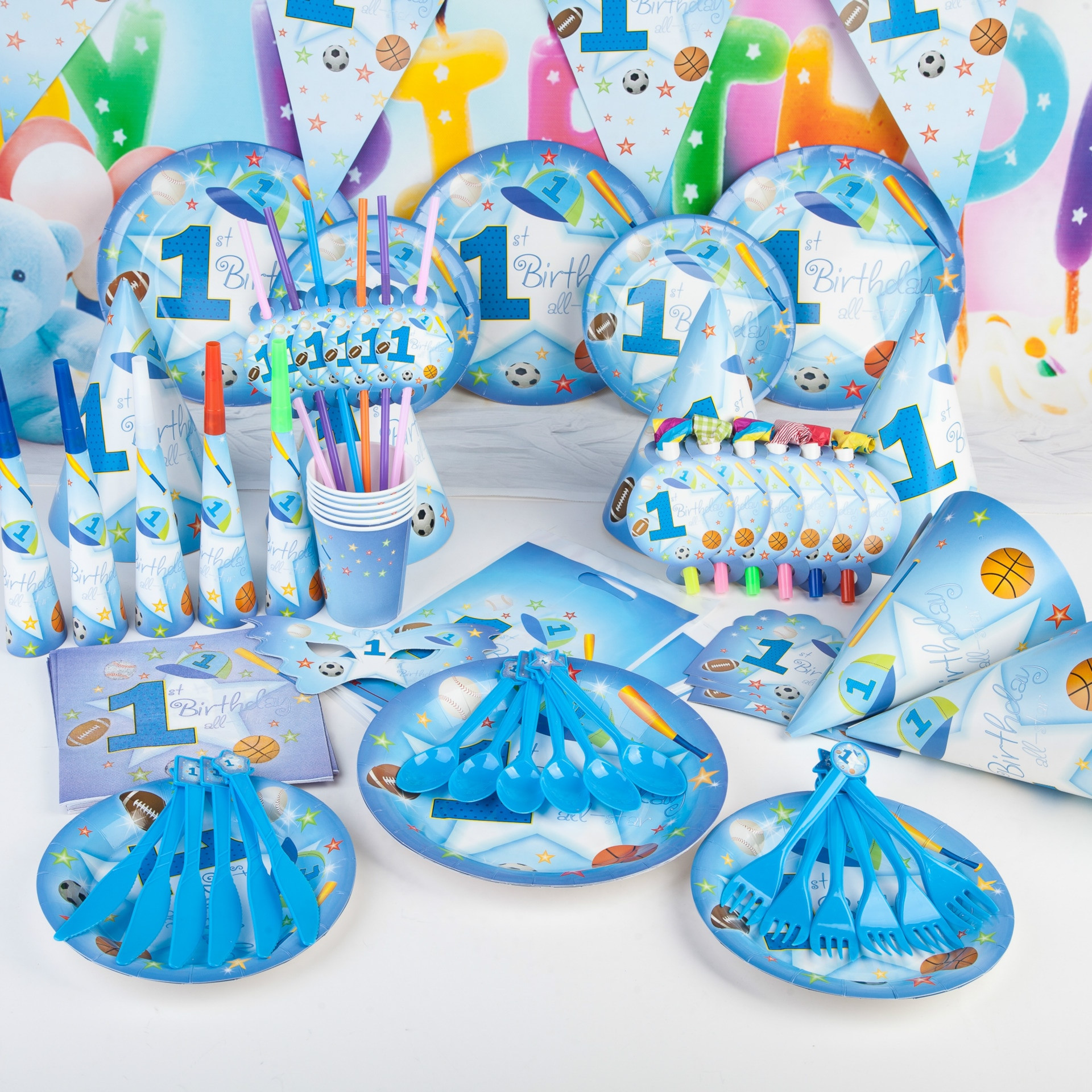 Birthday Party Supplies
 Aliexpress Buy 90pcs Sports Theme Boy Baby Shower