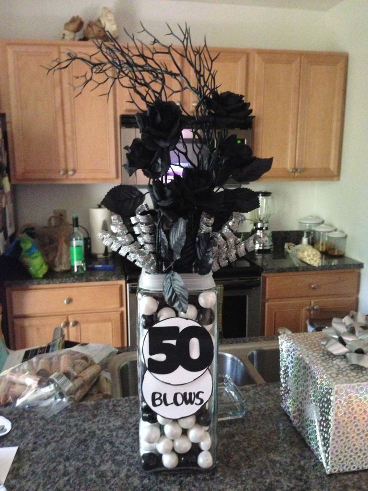 Birthday Party Table Decorations Centerpieces
 50th birthday table centerpiece ideas for men