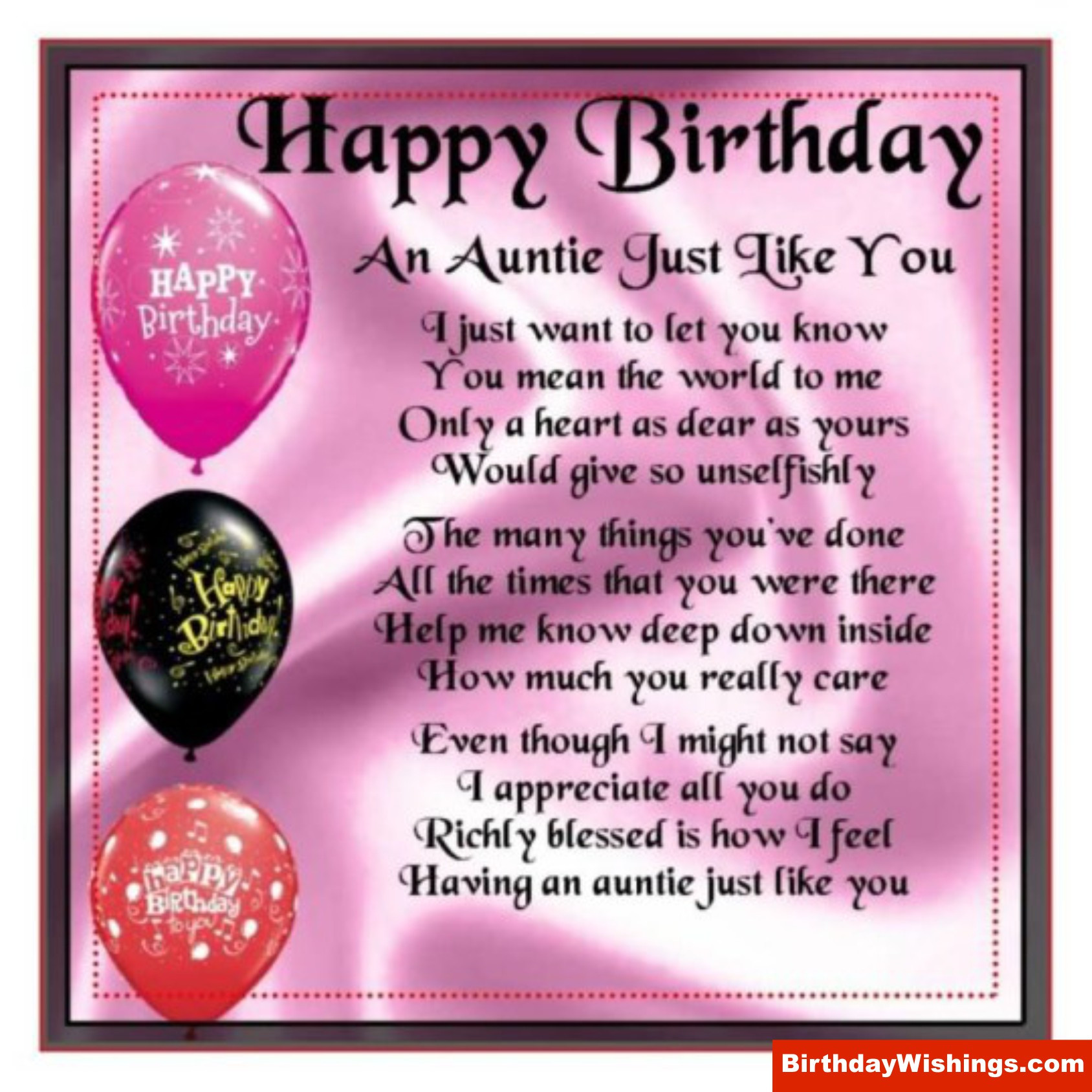 Birthday Quotes For Aunt
 Wish A Happy Birthday to Your Aunt