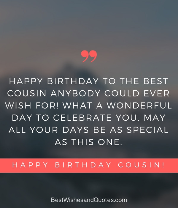 Best ideas about Birthday Quotes For Cousins
. Save or Pin Happy Birthday Cousin 35 Ways to Wish Your Cousin a Now.