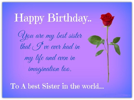 Birthday Sister Quotes
 Birthday Quotes for Sister Cute Happy Birthday Sister Quotes