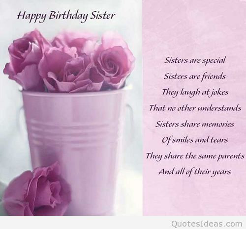 Birthday Sister Quotes
 Wonderful happy birthday sister quotes and images