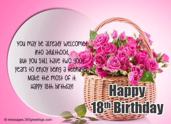 Best ideas about Birthday Wishes For 18 Year Old
. Save or Pin 18th Birthday Wishes Messages and Greetings Now.