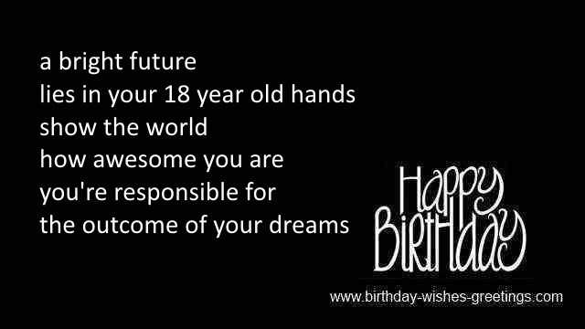 Best ideas about Birthday Wishes For 18 Year Old
. Save or Pin 18th birthday greetings best friend 18 year old bday wishes Now.