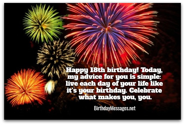 Best ideas about Birthday Wishes For 18 Year Old
. Save or Pin 18th Birthday Wishes Birthday Messages for 18 Year Olds Now.