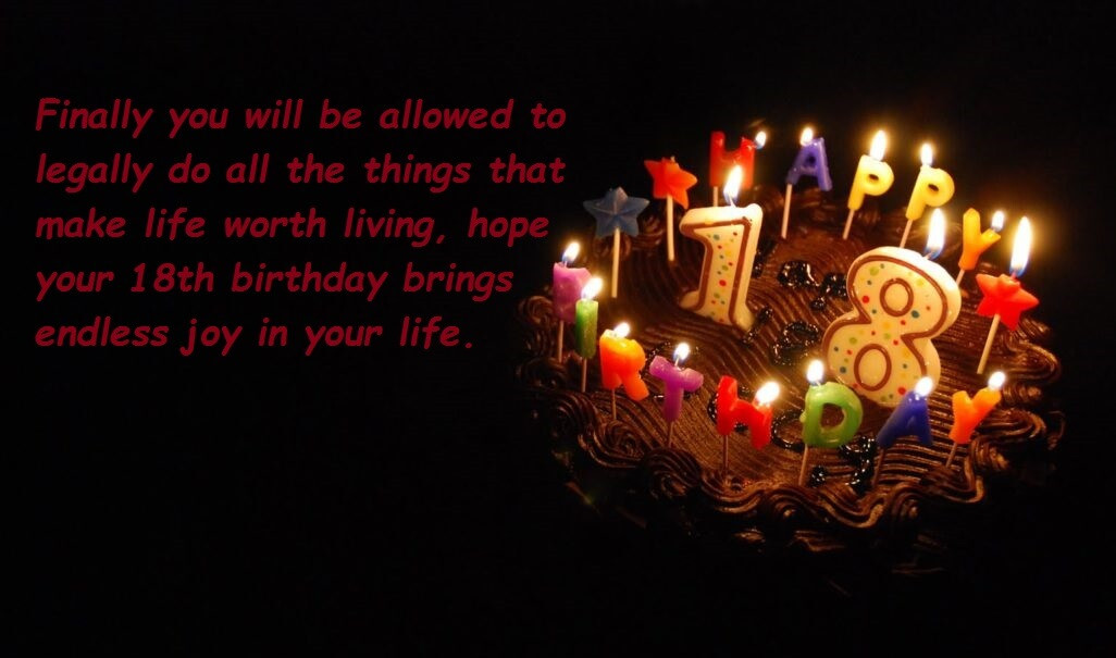 Best ideas about Birthday Wishes For 18 Year Old
. Save or Pin Happy Birthday Wishes Cake For 18 Year Old Now.