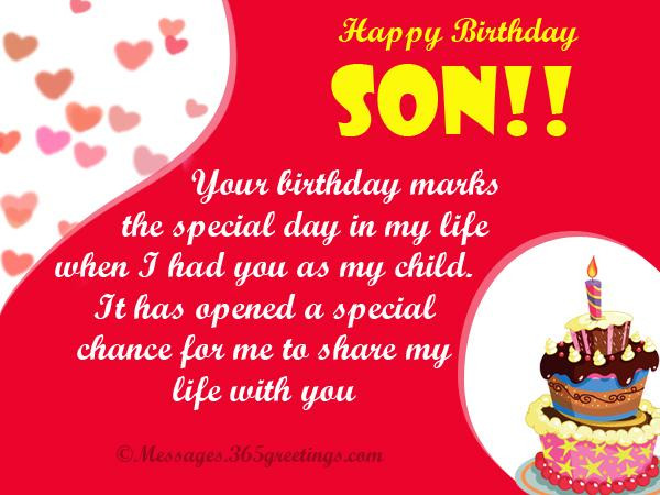 Birthday Wishes To A Son
 Birthday Wishes for Son 365greetings