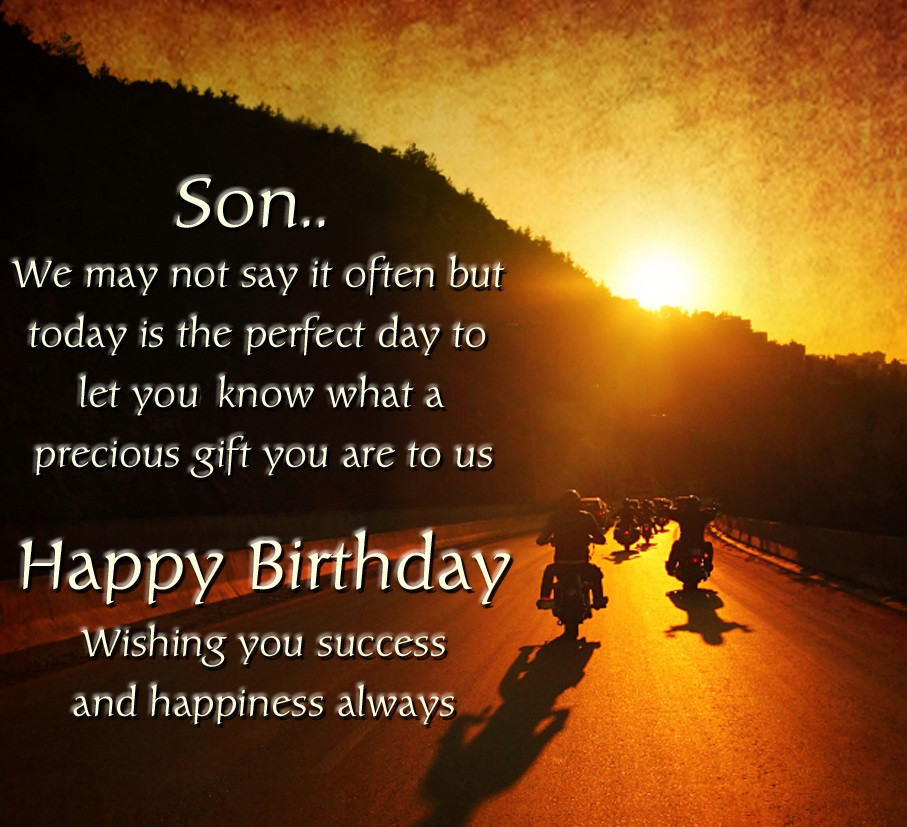 Birthday Wishes To A Son
 Happy Birthday Son Quotes Messages