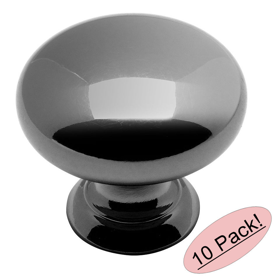 Best ideas about Black Cabinet Knobs
. Save or Pin 10 Pack Cosmas Cabinet Hardware Black Nickel Round Knobs Now.