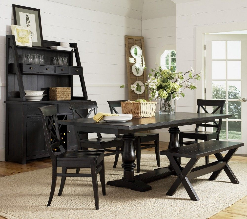 Best ideas about Black Dining Table Set
. Save or Pin Dining Room large black dining room table for small Now.