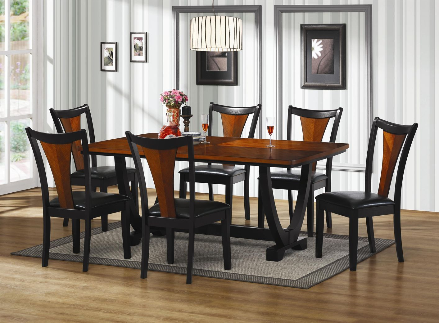 Best ideas about Black Dining Table Set
. Save or Pin Boyer Black And Cherry Wood Dining Table Set Steal A Now.