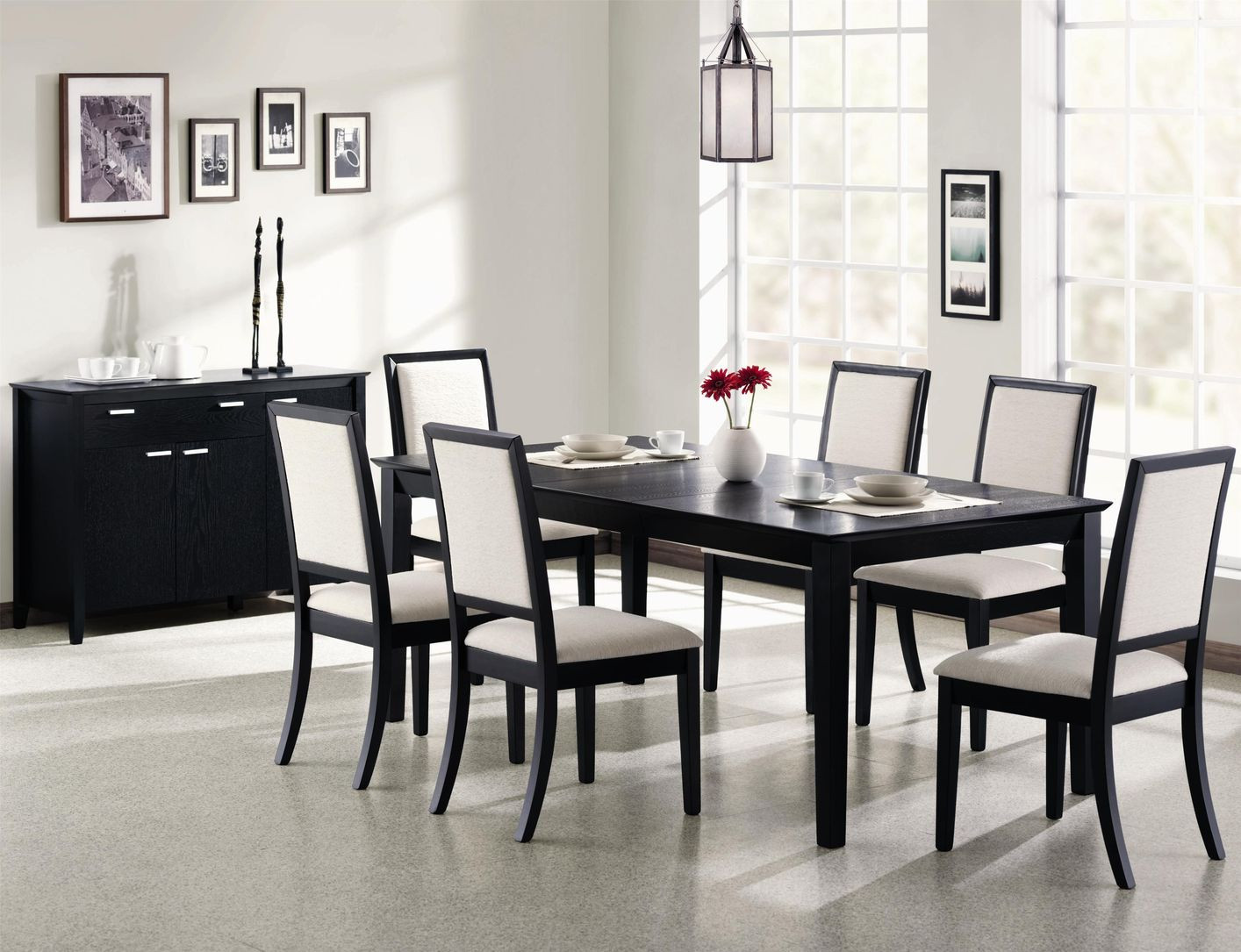 Best ideas about Black Dining Table Set
. Save or Pin Coaster Louise Black Wood Dining Table Set Now.