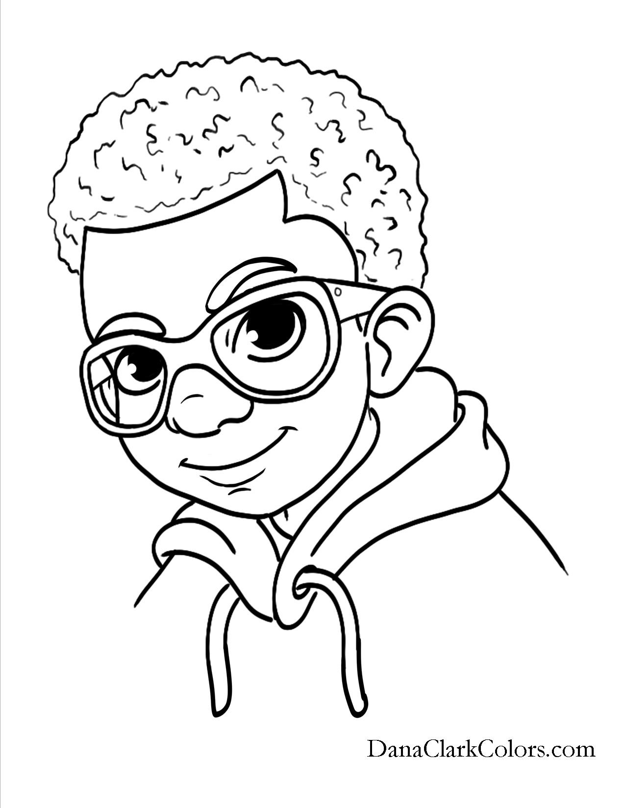 Black Girl Coloring Pages
 Free Coloring Page 6 DanaClarkColors