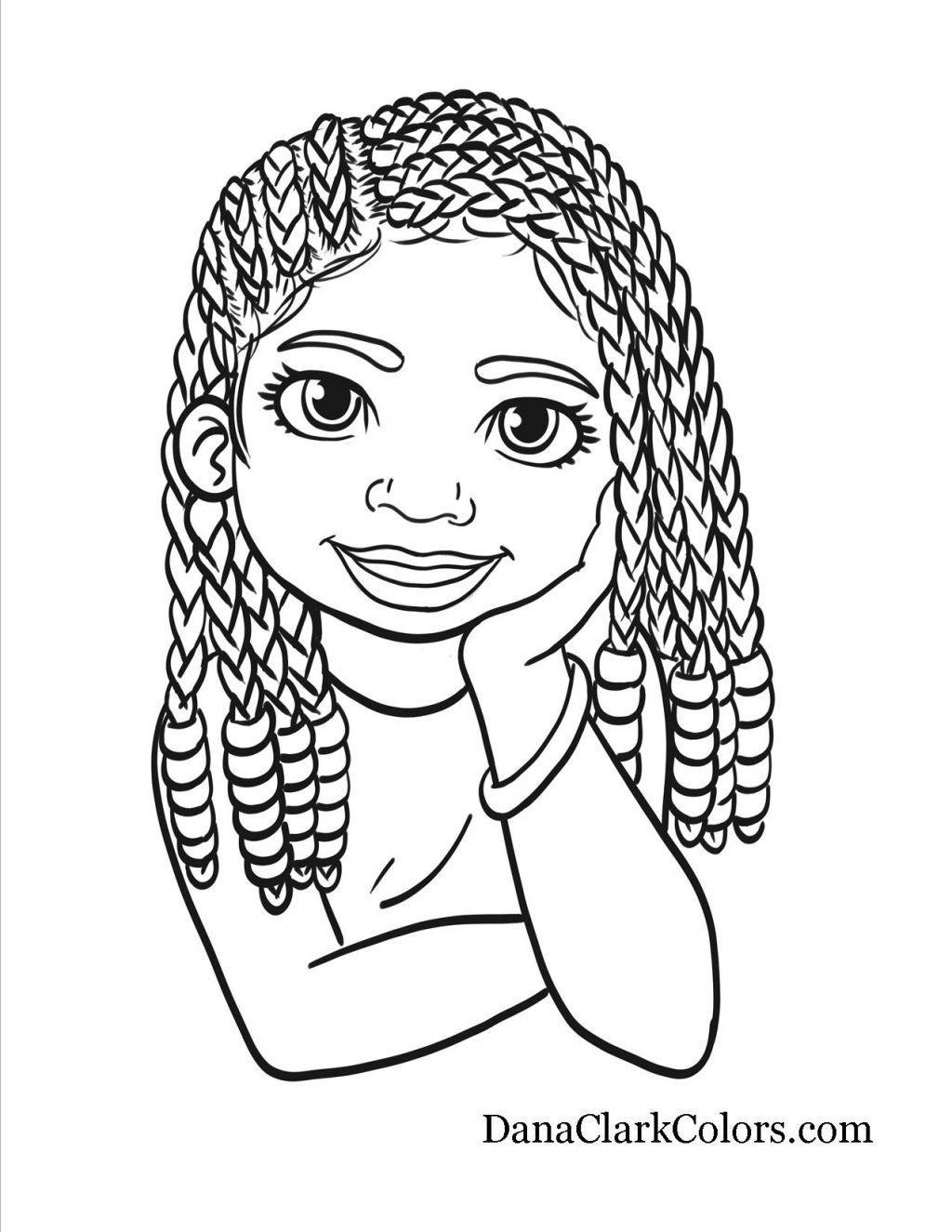 Black Girl Coloring Pages
 African American Girl Coloring Pages Collection