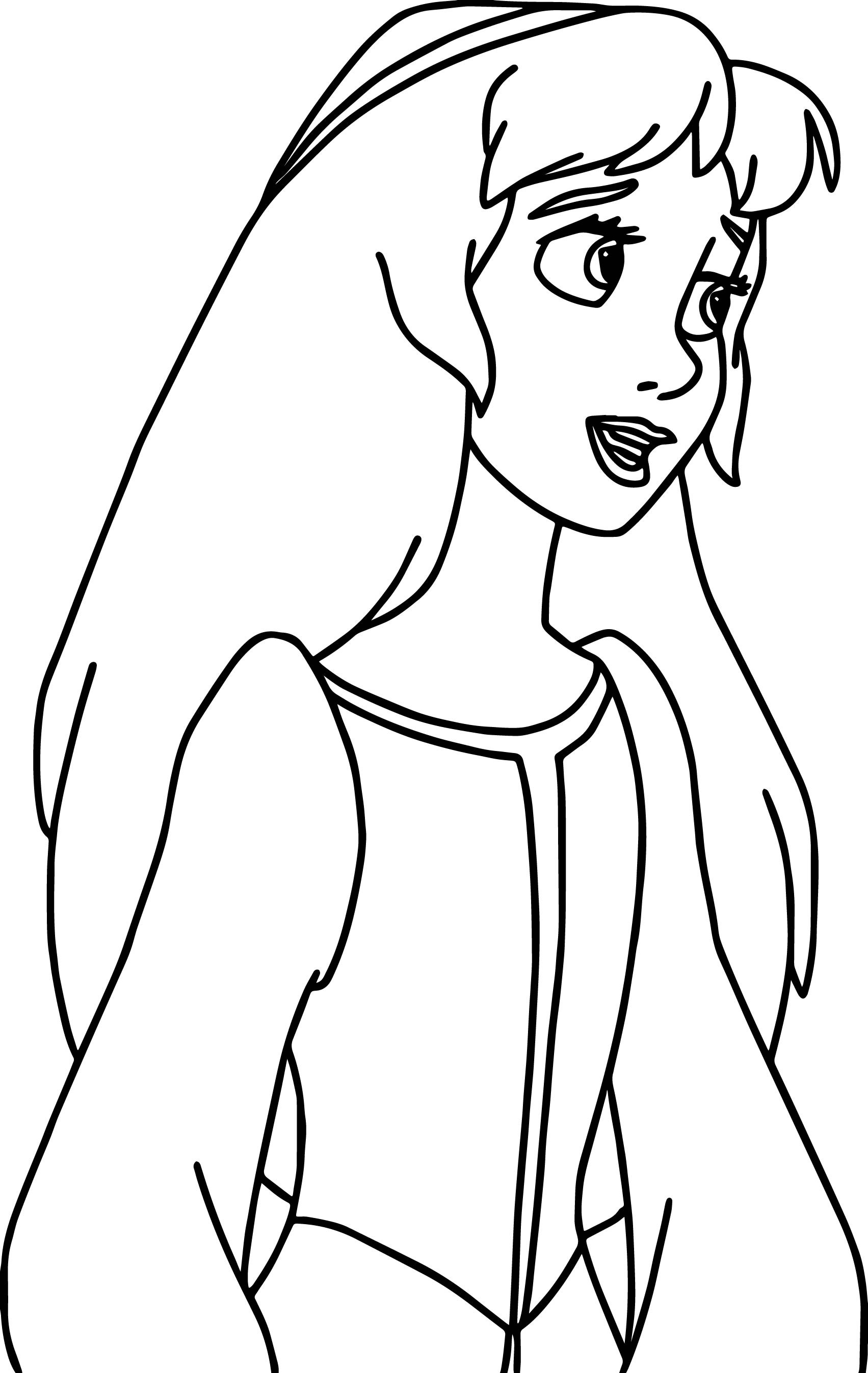 Black Girl Coloring Pages
 The Black Cauldron Eilonwy Pretty Girl Coloring Page