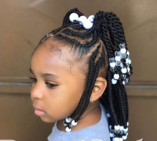 Black Kids Hairstyles With Beads
 Toddler Braided Hairstyles with Beads