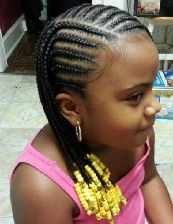 Black Kids Hairstyles With Beads
 Braids with Beads for Little Girl