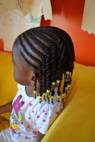 Black Kids Hairstyles With Beads
 Little Black Kids Braids Hairstyles Picture