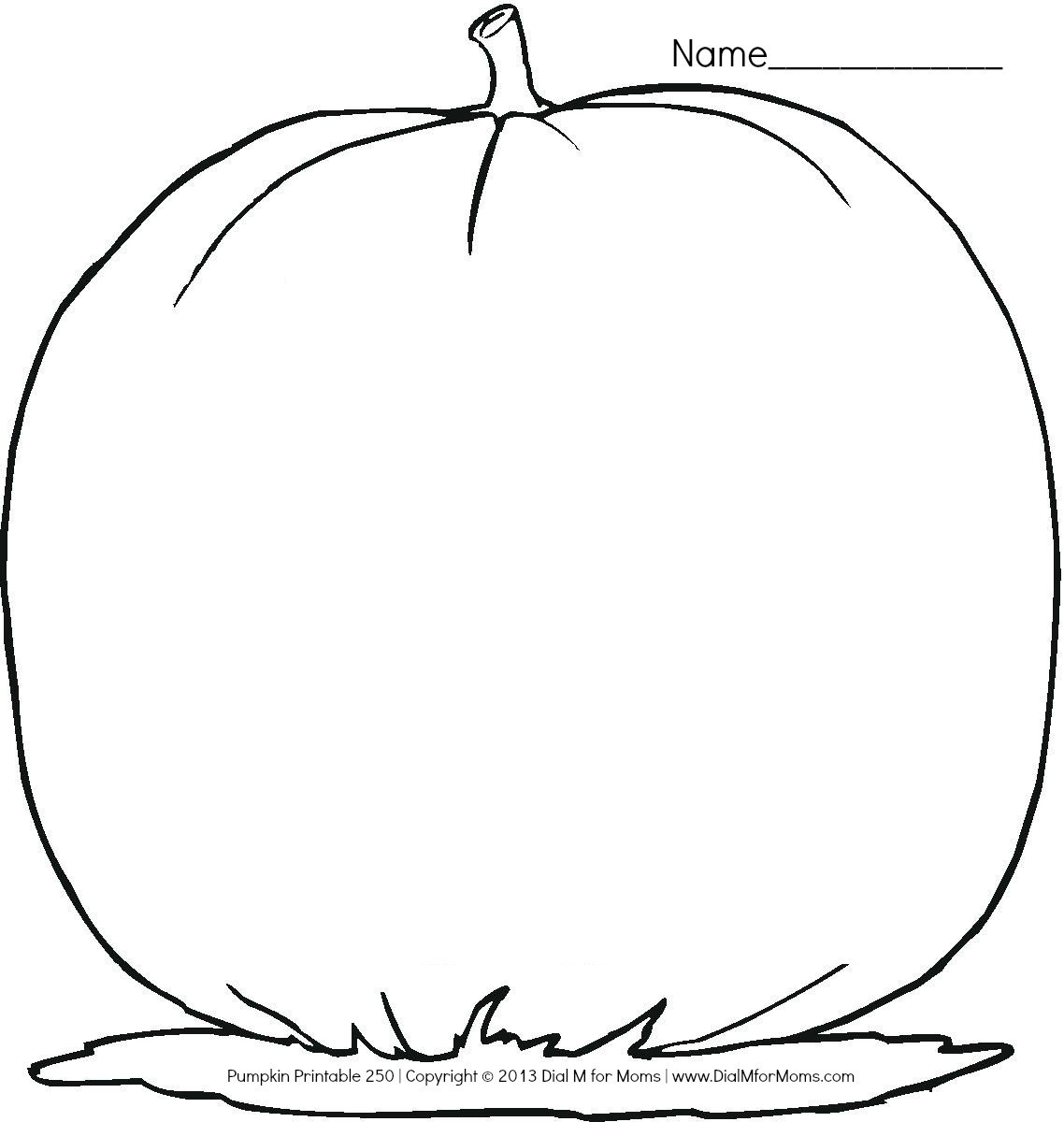 Best ideas about Blank Pumpkin Coloring Sheets For Kids
. Save or Pin Blank Pumpkin Template Now.