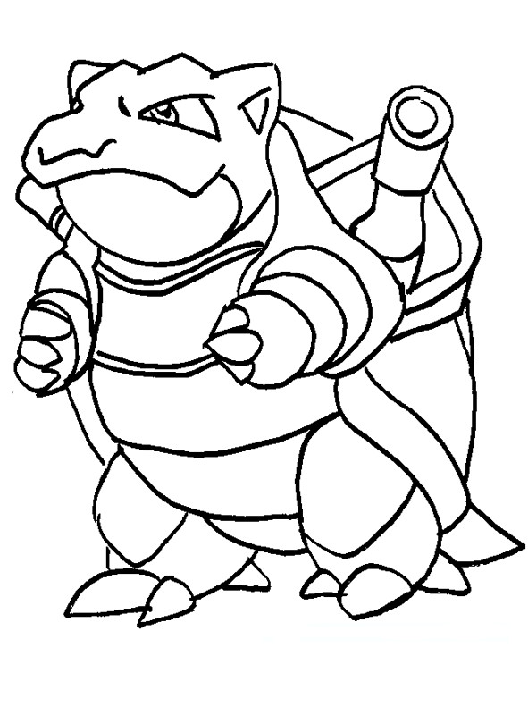 Blastoise Coloring Pages
 Blastoise Free Colouring Pages