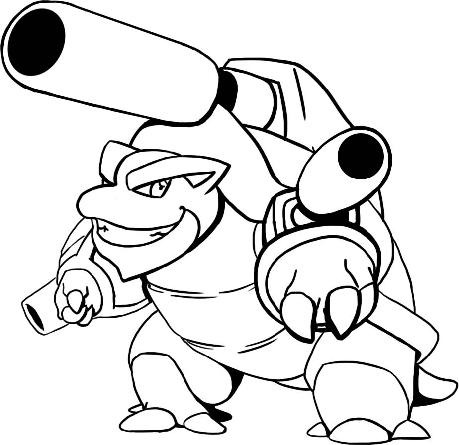 Blastoise Coloring Pages
 Mega Blastoise Free Colouring Pages