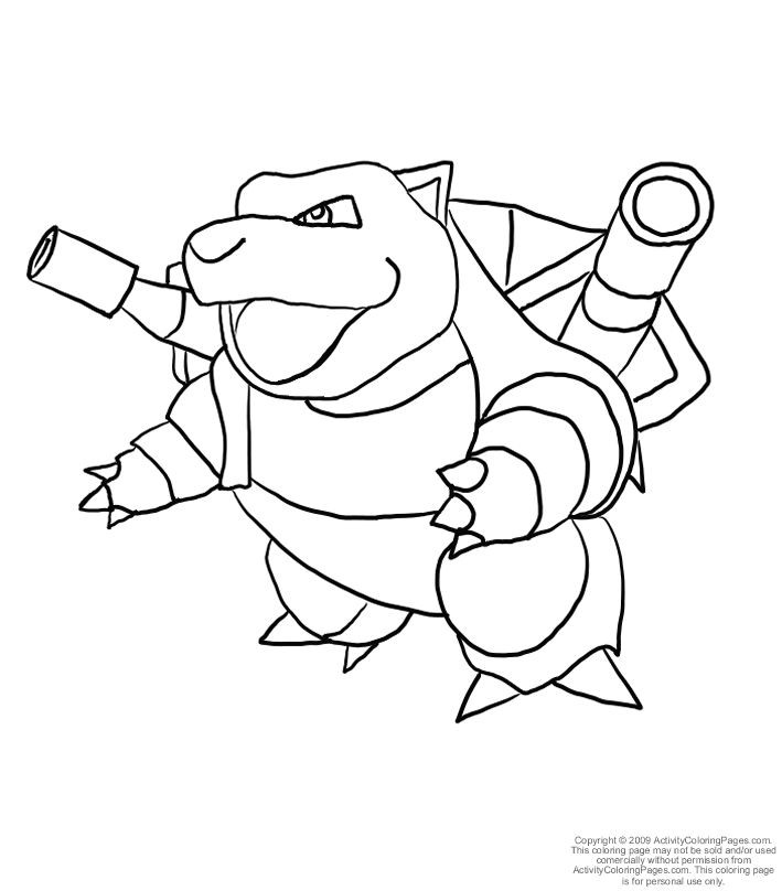 Blastoise Coloring Pages
 Blastoise Coloring Pages grig3