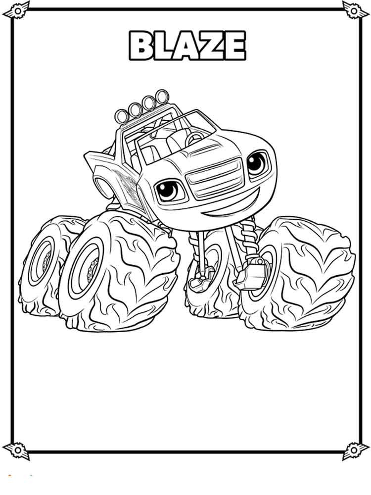 Blaze Coloring Pages
 Blaze And The Monster Machines coloring pages Free