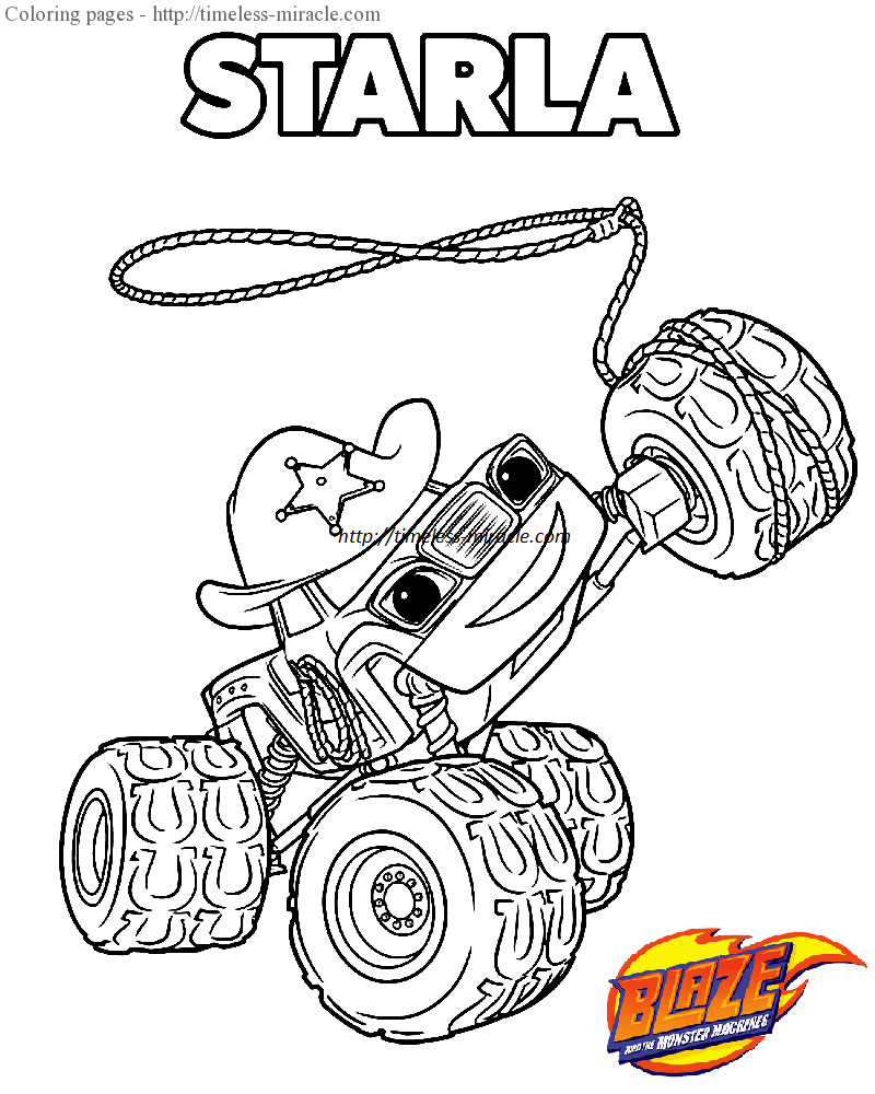 Blaze Coloring Pages
 Blaze and the Monster Machines colouring pages