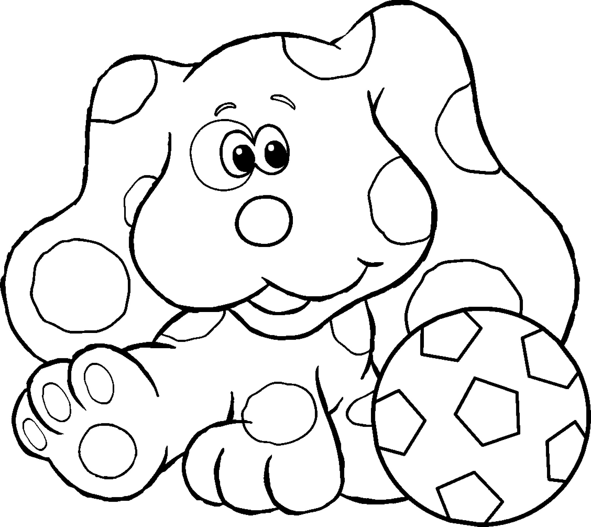 Blue Coloring Pages For Kids
 Blue s Clues Coloring Page Soccer